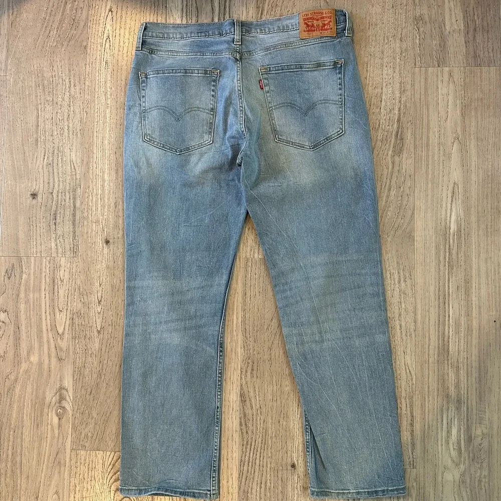 Levis 514 Mens Jeans 36X30 Blue Straight Cotton‎ Medium Wash Denim Inseam 26